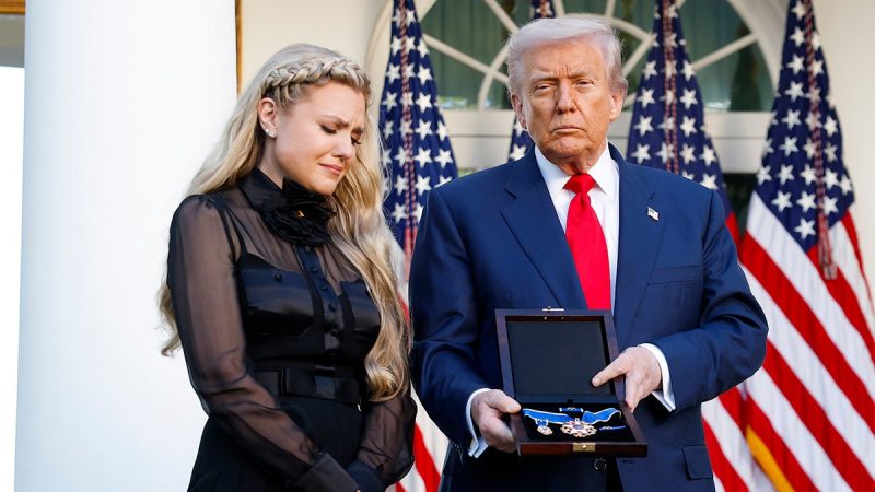 President Donald Trump decried left-wing violence on Tuesday while speaking at the ceremony to posthumously honor conservative activist Charlie Kirk with the Presidential Medal of Freedom.
‘We’ve watched legions of far-left radicals resort to desperate acts of violence and terror because they know that their ideas and arguments are persuading no one. They know that they’re failing. They have the Devil’s ideology,’ he asserted.
Trump also sounded off regarding the political firestorm surrounding Democratic Virginia attorney general candidate Jay Jones. At the center of the controversy are Jones’ texts, which envisioned the murder of a rival, have overshadowed the state’s top-of-the-ticket race as Lt. Gov. Winsome Earle-Sears and Abigail Spanberger descended on Jones’ backyard in Hampton Roads, Virginia, for their gubernatorial bout Thursday. 
Earle-Sears — who also represented nearby Virginia Beach, Virginia, in the state legislature two decades ago — and Spanberger met at Norfolk State University in Norfolk, Virginia, Thursday for their one-and-only debate appearance. 
Kirk, 31, was assassinated last month while holding an event at Utah Valley University.
The ceremony was held on the day that would have been Kirk’s 32nd birthday.
The president described Kirk as a ‘true American hero.’
<i>Fox News Digital’s Charlie Creitz contributed to this report.</i>
This post appeared first on FOX NEWS Trump hammers rise in left-wing political violence in Charlie Kirk remarks: ‘Devil’s ideology’